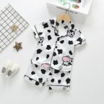 Pyjama en Satin pour enfant avec short_19
