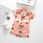 Pyjama en Satin pour enfant avec short_24