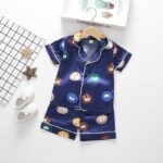 Pyjama en Satin pour enfant avec short_42