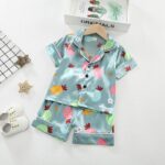Pyjama en Satin pour enfant avec short_43