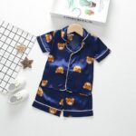 Pyjama en Satin pour enfant avec short_6