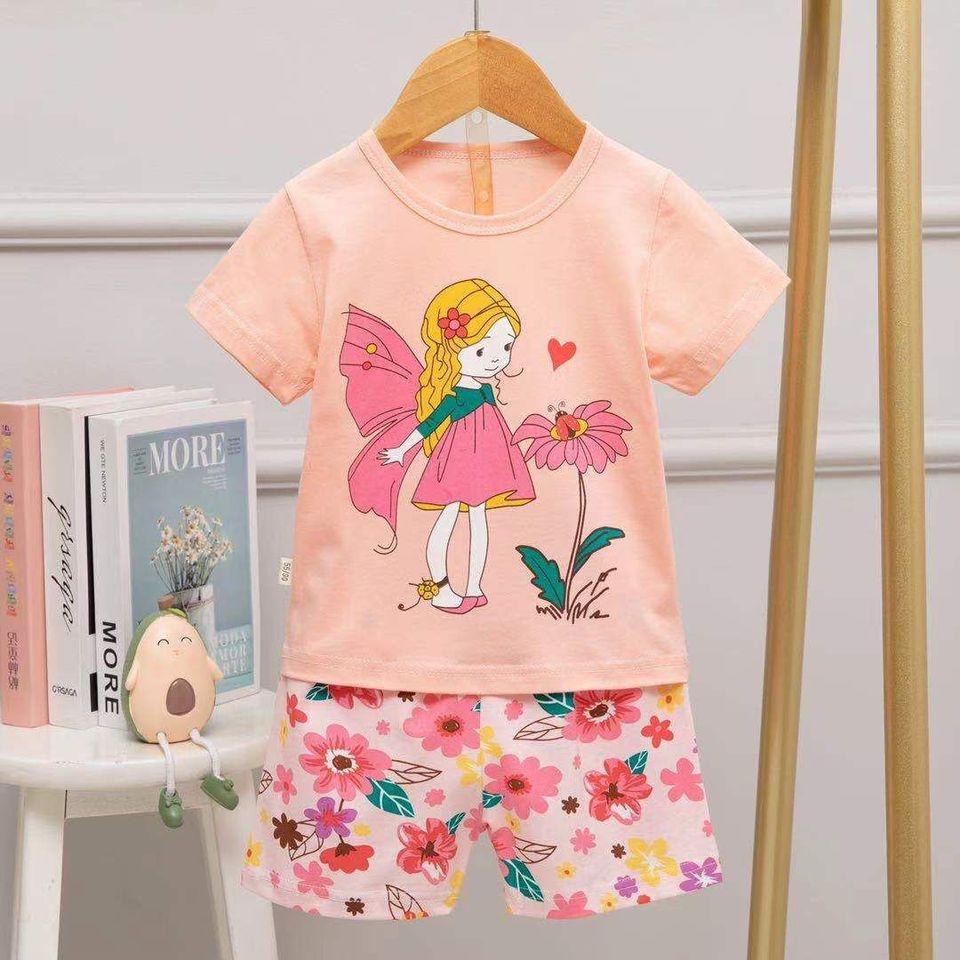 Pyjama en polyester à dessin avec short pour enfant