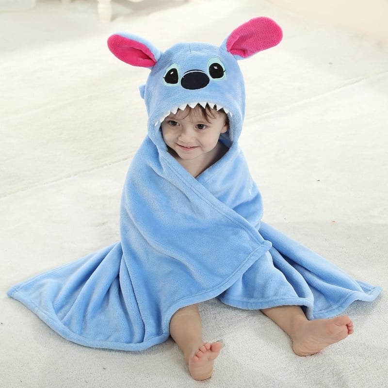 Pyjama mignon enroulé en flanelle pour bébé_1
