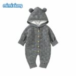Pyjama mignon tricoté en coton avec capuche pour enfant_17