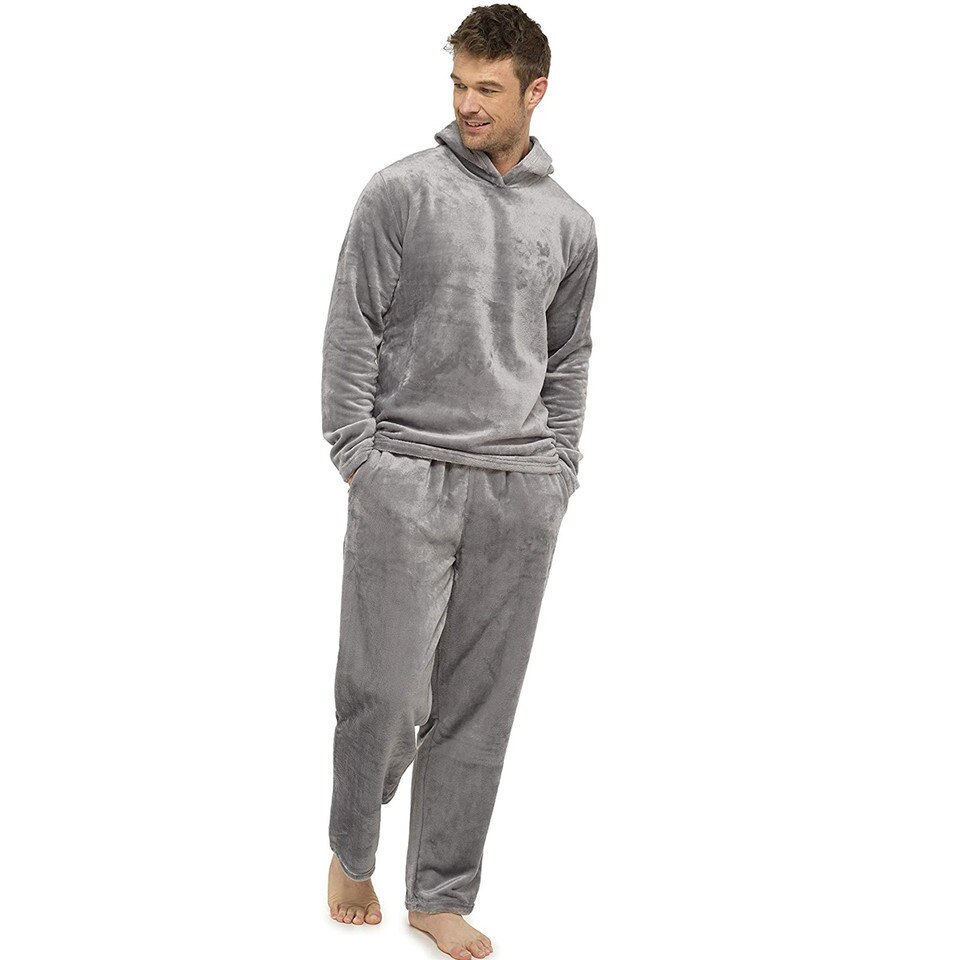 Pyjama peluche polaire en filou pour homme_5