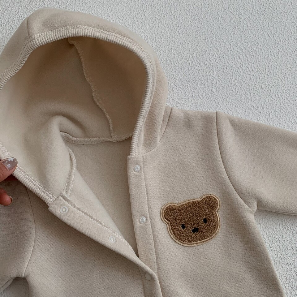 Pyjama polaire à motif d'ours pour enfant en coton