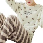 Pyjama polaire en velours pour femme_10