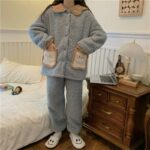 Pyjama pour femmes à col rabattu design originale_13