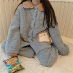 Pyjama pour femmes à col rabattu design originale_6