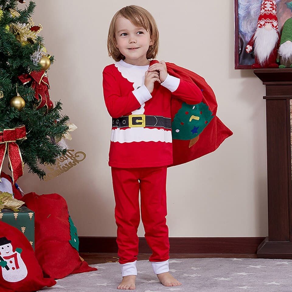 Pyjamas de Noël pour enfants de 2 à 7 ans en mode Père Noël Père Noël 7 ans China