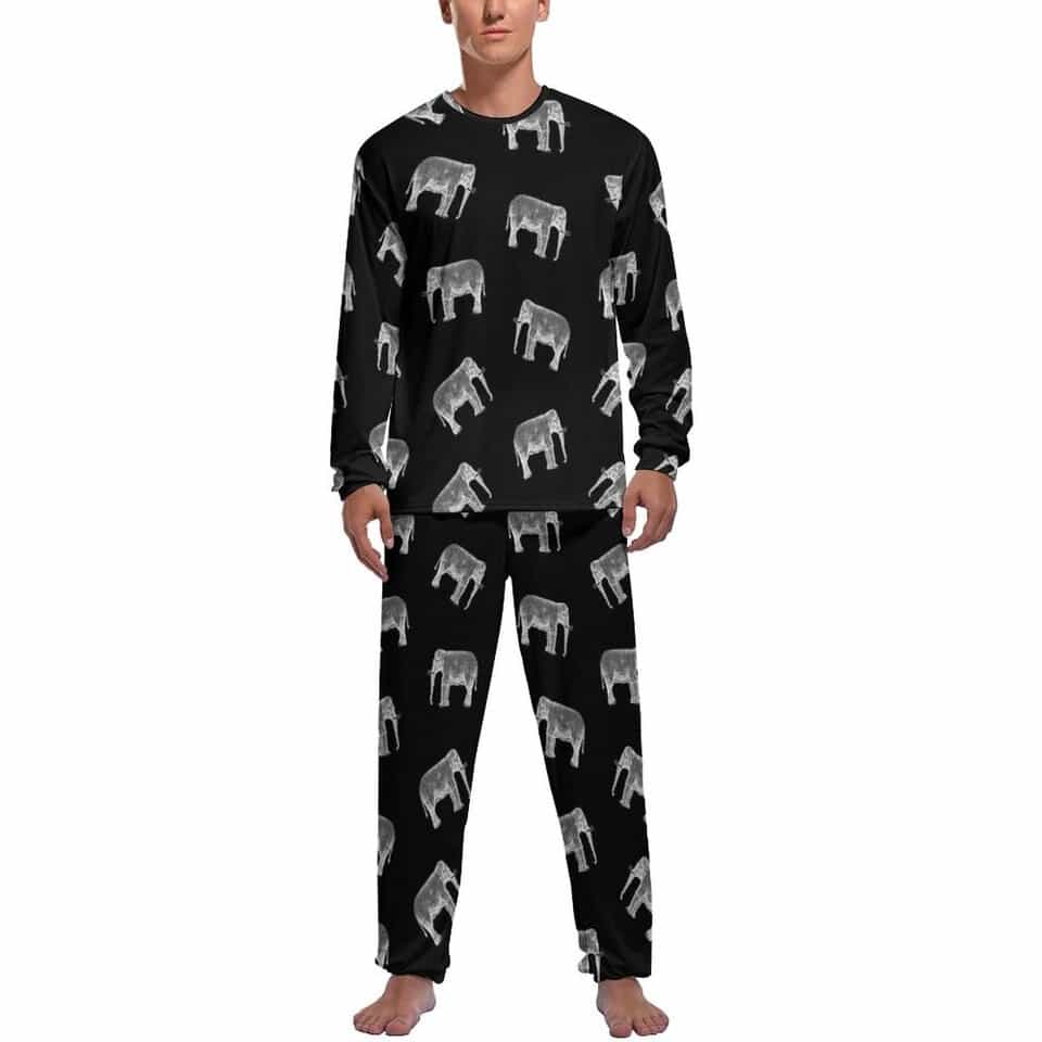 Cool pyjama 2 pièces manches longues imprimé éléphant_13