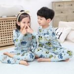 Ensemble de pyjama en coton pour enfants à motif panda_10