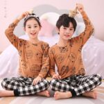 Ensemble de pyjama en coton pour enfants à motif panda_24