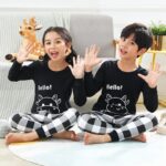 Ensemble de pyjama en coton pour enfants à motif panda_25