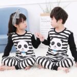 Ensemble de pyjama en coton pour enfants à motif panda_6