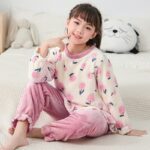 Ensemble de pyjama polaire en peluche douce pour fille_18