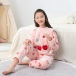 Ensemble de pyjama polaire en peluche douce pour fille_25