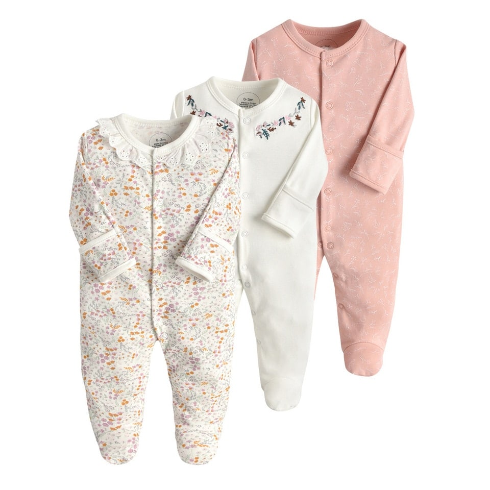 Ensemble pyjama à manches longues en coton pour bébé_1