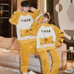 Ensemble pyjama tigre en coton pour adulte_7