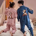 Ensemble pyjama tigre en coton pour hommes et femmes_11