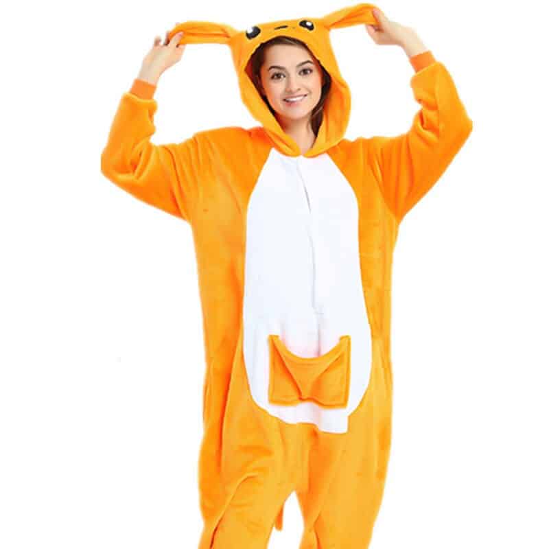 Magnifique pyjama kangourou grenouillère à capuche
