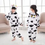 Pyjama Panda pour enfants avec capuche et manches longues en flanelle_7