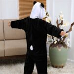 Pyjama Panda pour enfants avec capuche et manches longues en flanelle_8