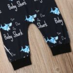 Pyjama barboteuse requin sans manches pour bébé_5