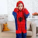 Pyjama chaud tigre pour enfants en polyester_16