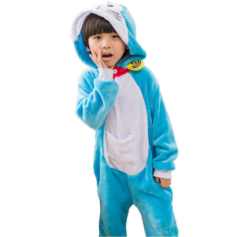 Pyjama chaud tigre pour enfants en polyester_2
