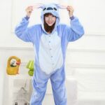Pyjama d'hiver à motif Panda en polyester pour femmes_26