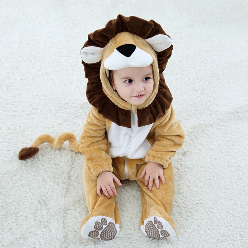 Pyjama de Roi lion pour enfants en flanelle_1
