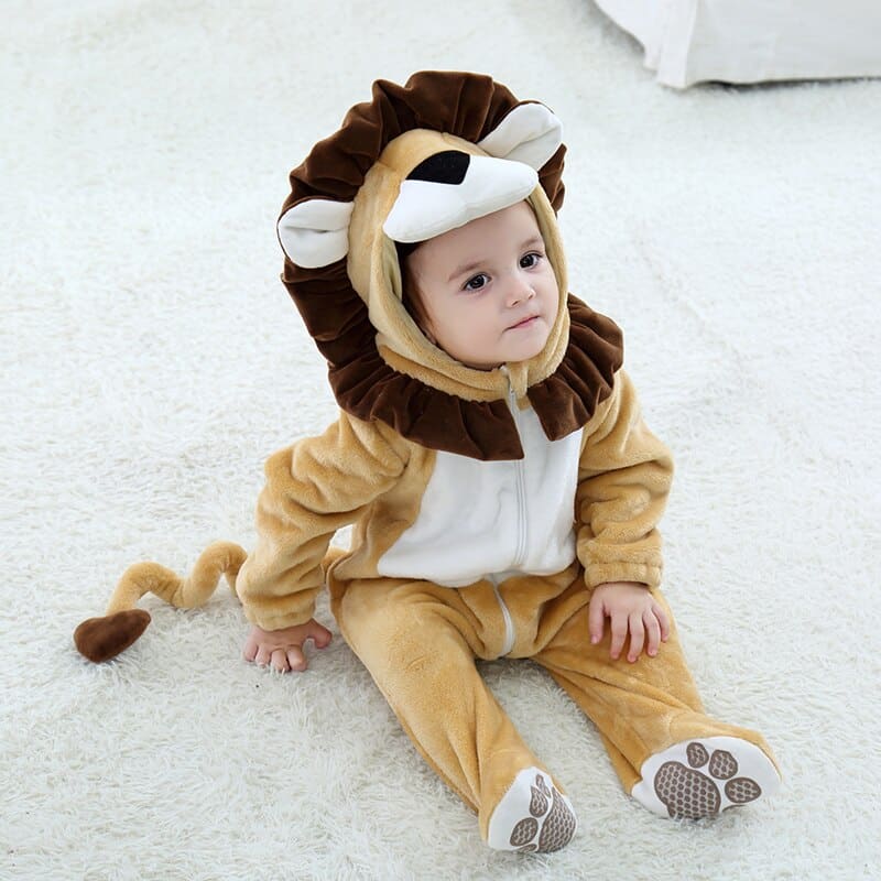 Pyjama de Roi lion pour enfants en flanelle