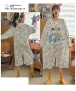 Pyjama en coton pour femme à motif Roi lion_11