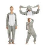 Pyjama en flanelle chaude en forme de loup pour femmes_7