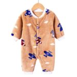 Pyjama en flanelle polaire douce pour bébé_12