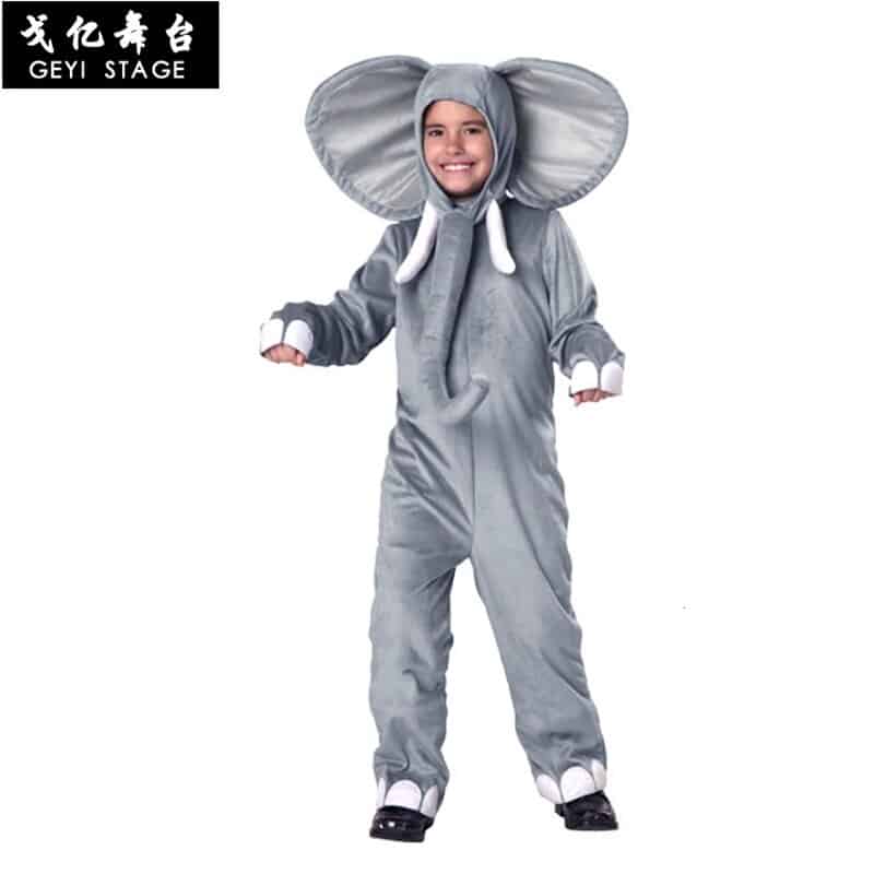 Pyjama en forme d'éléphant costume pour enfant et adulte_3