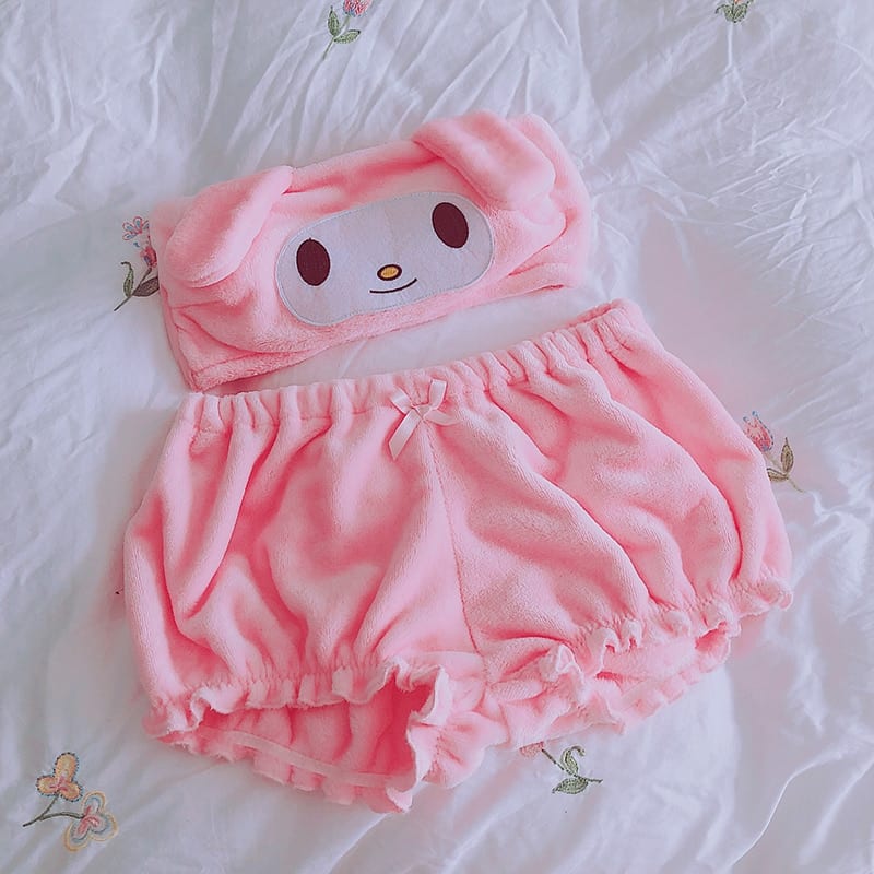 Pyjama japonais chat en coton pour femmes