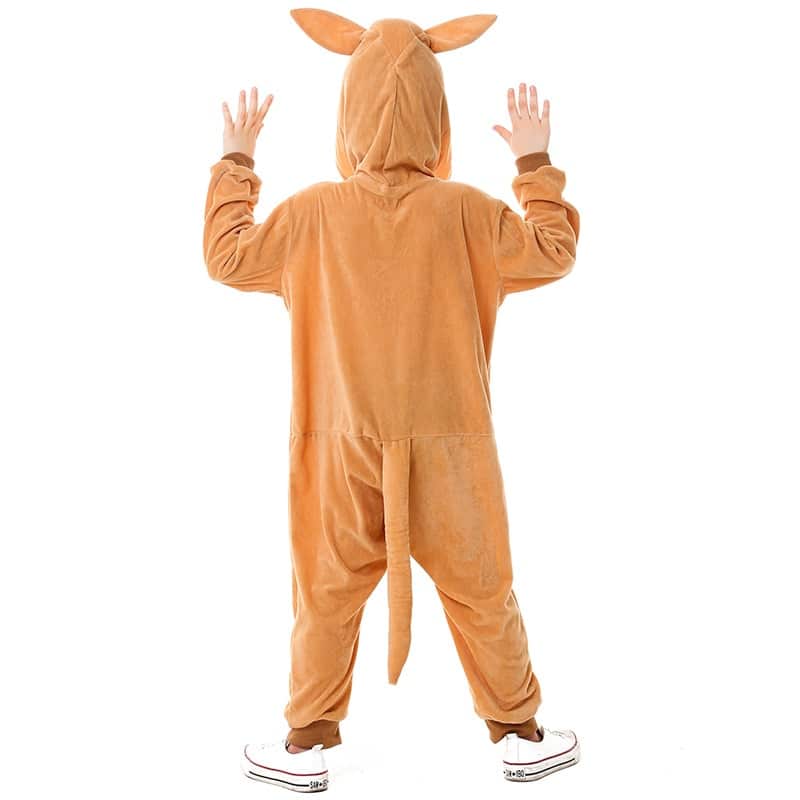Pyjama kangourou combinaison en velours pour enfant_3