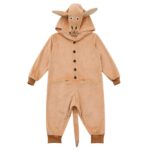 Pyjama kangourou combinaison en velours pour enfant_8