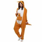 Pyjama kangourou en flanelle chaude à capuche_5
