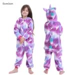 Pyjama loup d'hiver pour garçons et filles en coton_15