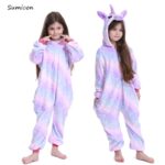Pyjama loup d'hiver pour garçons et filles en coton_26