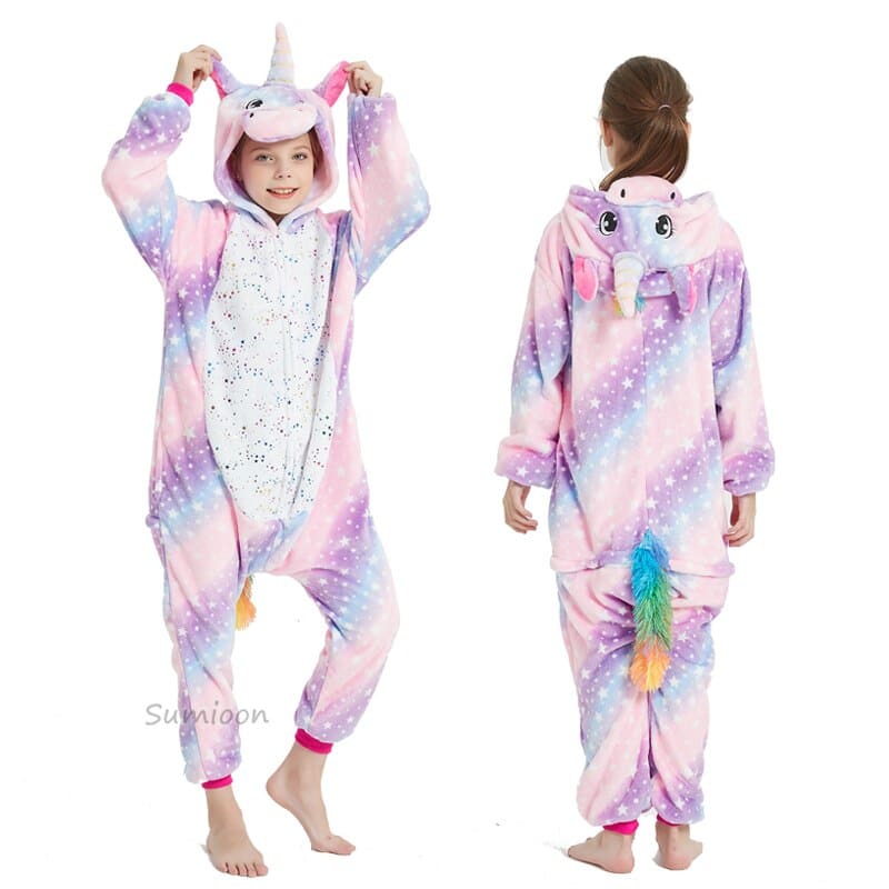Pyjama loup d'hiver pour garçons et filles en coton_3