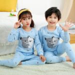 Pyjama ours deux pièces à manches longues pour enfant_27