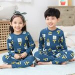 Pyjama ours mignon pour enfant à manches longues_19