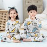 Pyjama ours mignon pour enfant à manches longues_22