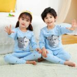Pyjama ours mignon pour enfant à manches longues_24