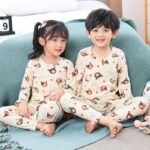 Pyjama ours mignon pour enfant à manches longues_5
