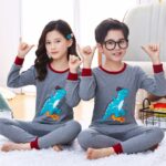 Pyjama ours mignon pour enfant à manches longues_9